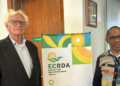 Dr Sunshine Blouw, Eastern Cape Rural Development Agency’s Cannabis Specialist with Henri de Villeneuve, from COBASA
